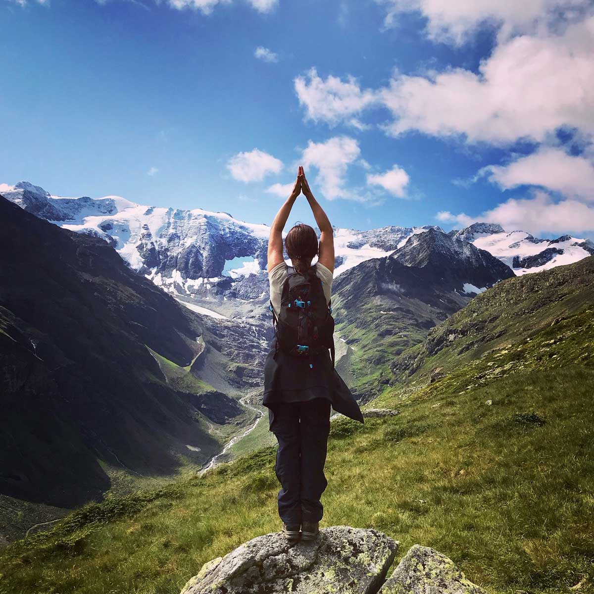 Yoga und Wandern